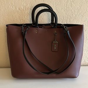 Coach Rogue Tote in Oxblood